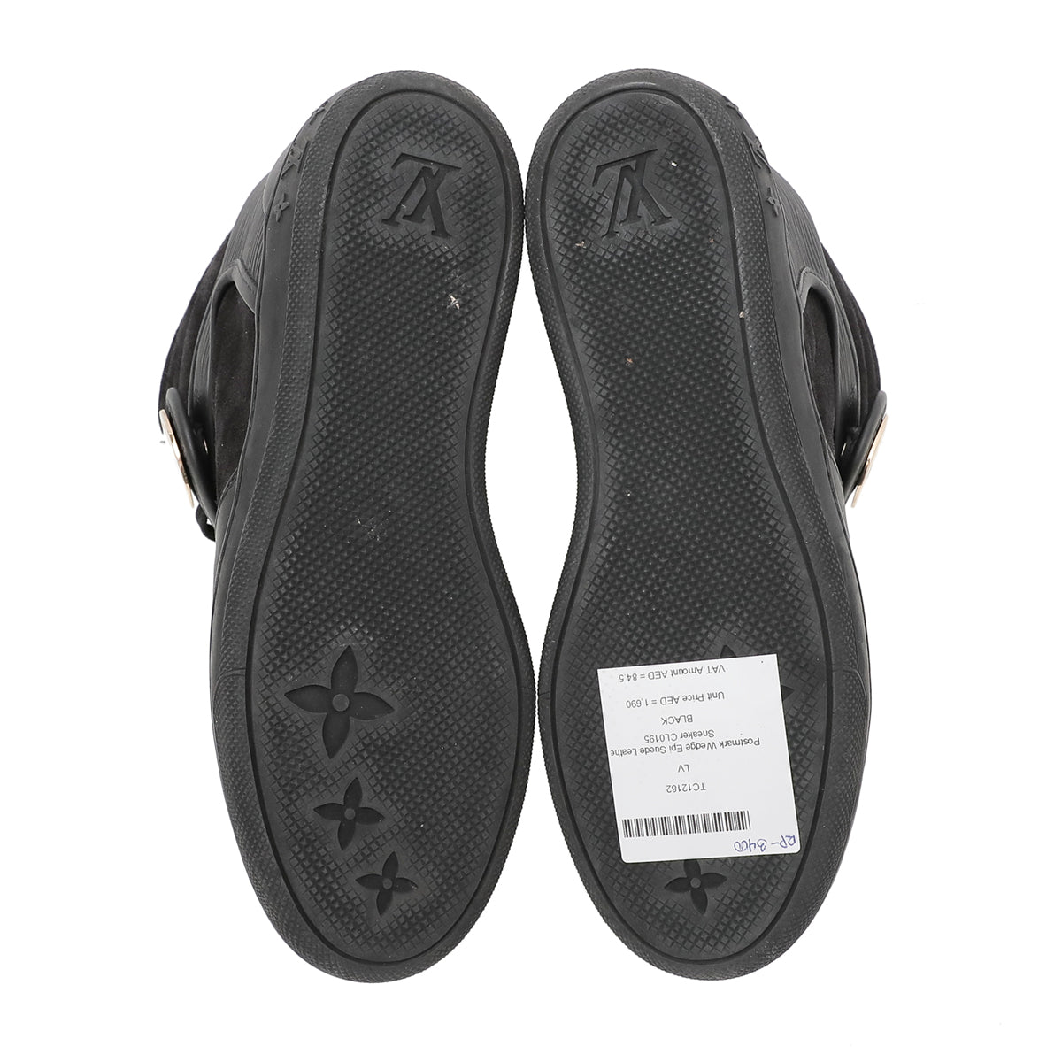 Louis Vuitton Black Postmark Wedge Sneaker 39-Louis Vuitton-THE CLOSET