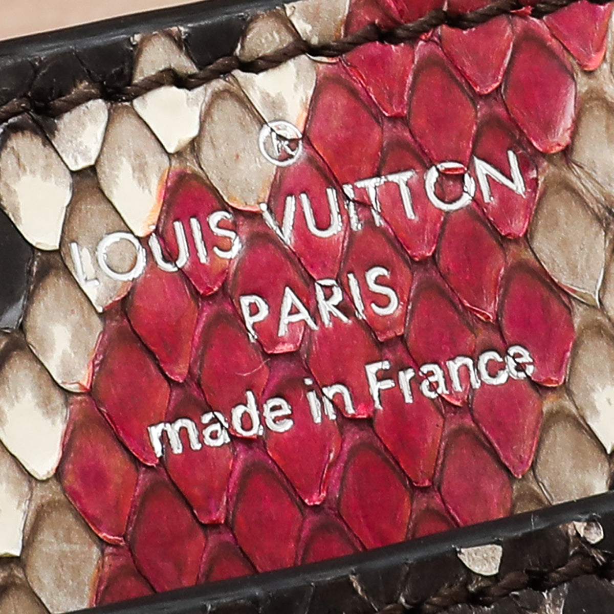 Louis Vuitton Bicolor Python Chain Louise MM Bag