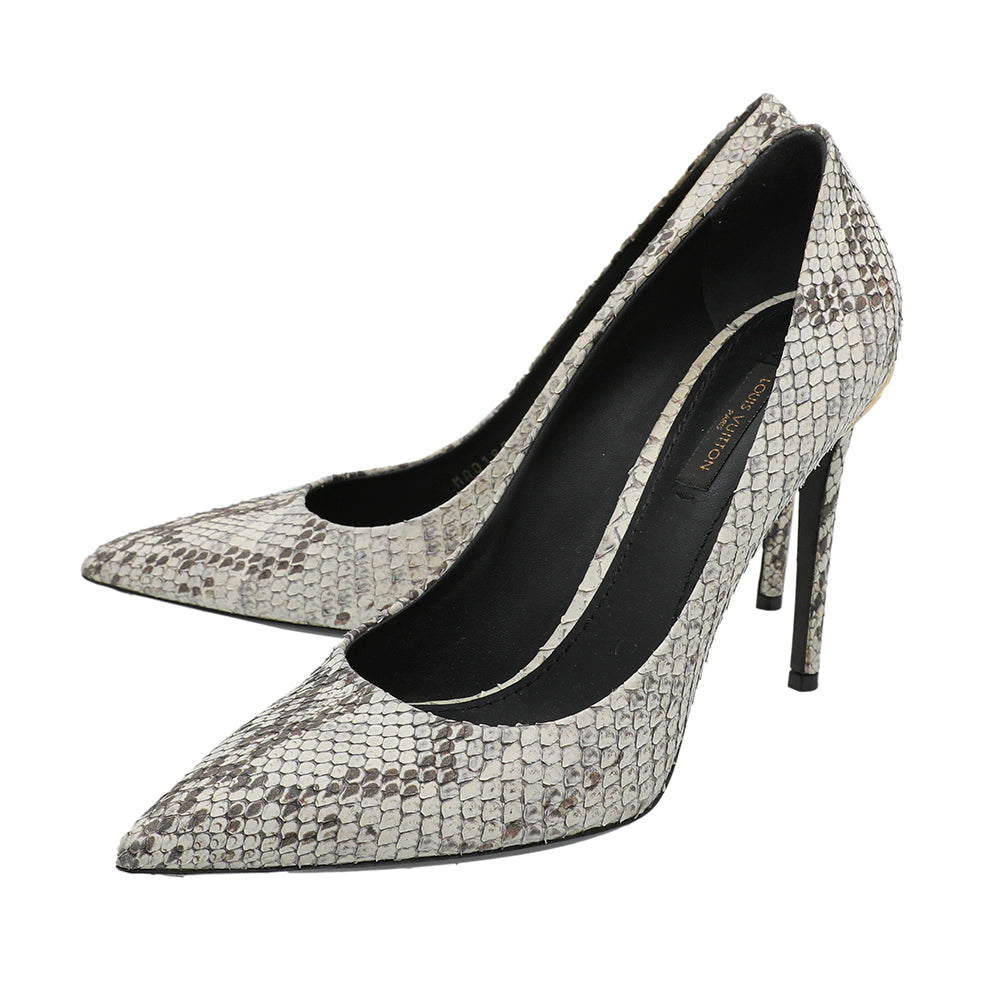 Louis Vuitton Bicolor Python Eyeline Pump 39.5-Louis Vuitton-THE CLOSET