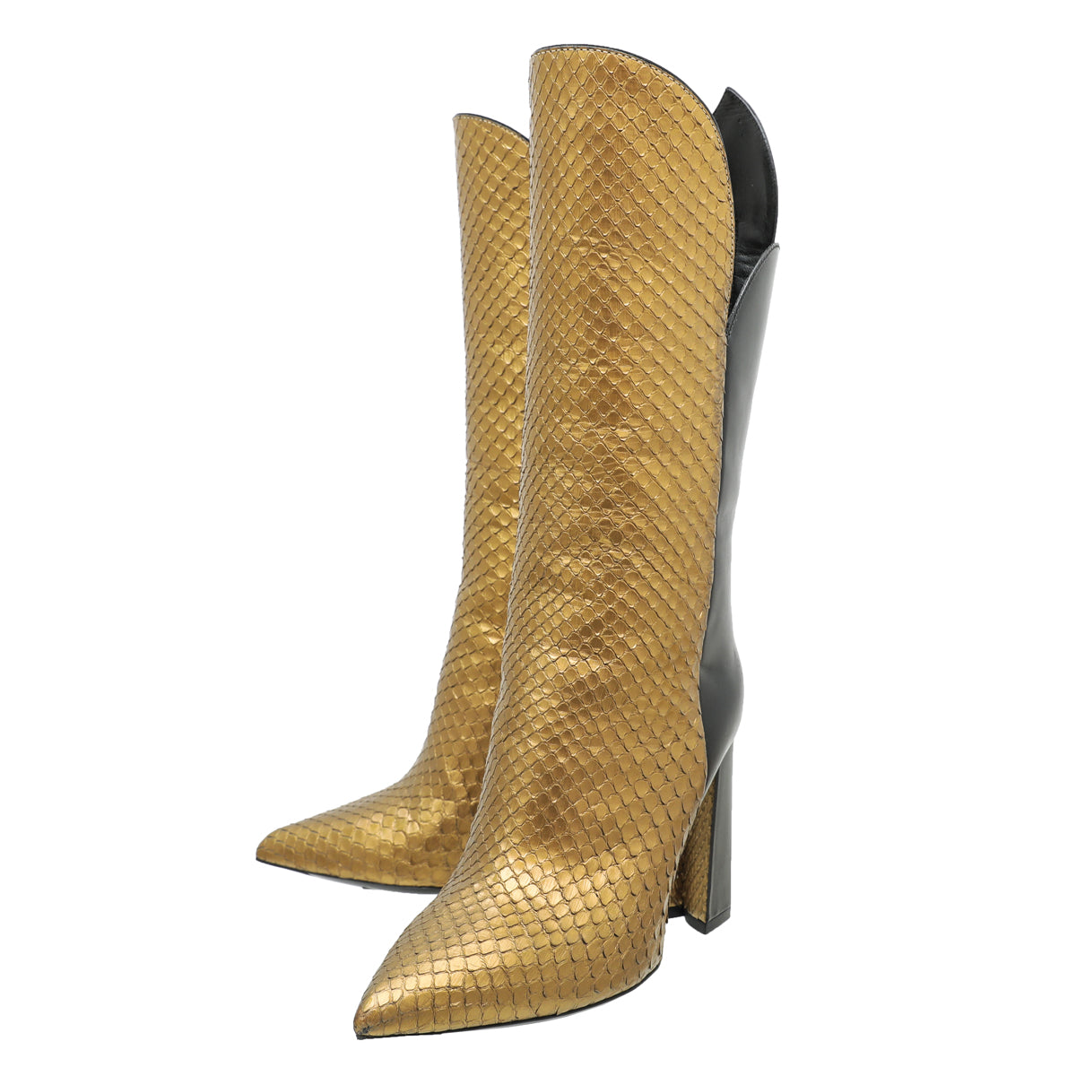 Louis Vuitton Bicolor Python Pokerface Boot 36-Louis Vuitton-THE CLOSET