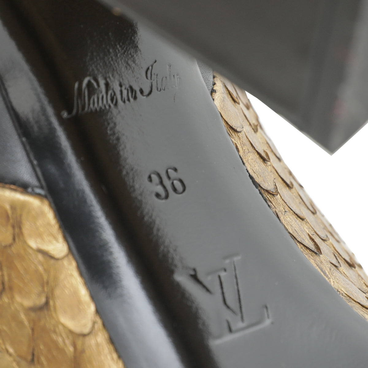 Louis Vuitton Bicolor Python Pokerface Boot 36-Louis Vuitton-THE CLOSET