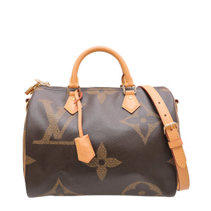 Louis Vuitton Monogram Reverse Giant Speedy Bandouliere 30 Bag