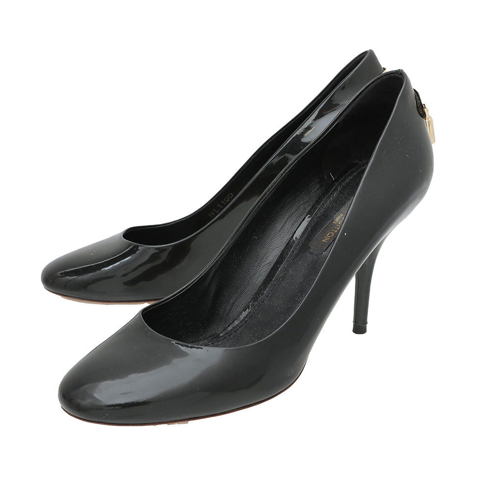 Louis Vuitton Noir Round Toe Oh Really Pumps 36-Louis Vuitton-THE CLOSET