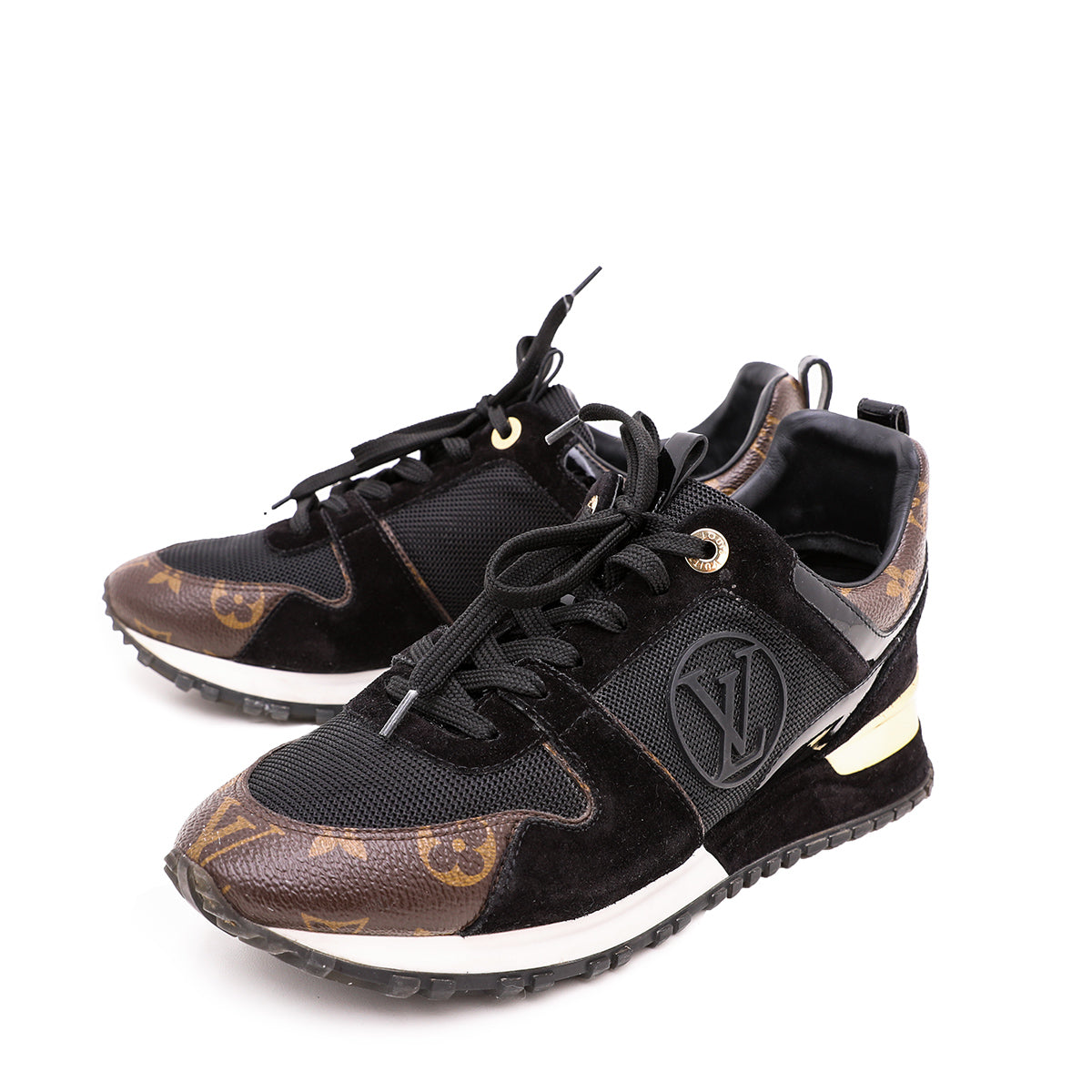 Louis Vuitton Black Run Away Sneakers 39-Louis Vuitton-THE CLOSET