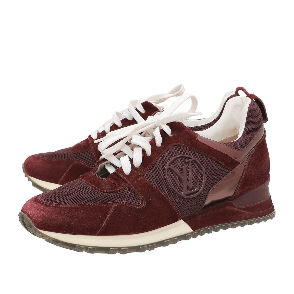 Louis Vuitton Maroon Run Away Sneakers 41-Louis Vuitton-THE CLOSET