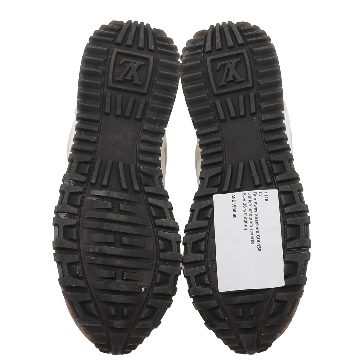 Louis Vuitton White Monogram Reverse Run Away Sneakers 36.5 – The Closet