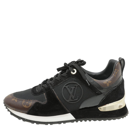 Louis Vuitton Womans Run Away Sneakers Noir - The Lux Portal