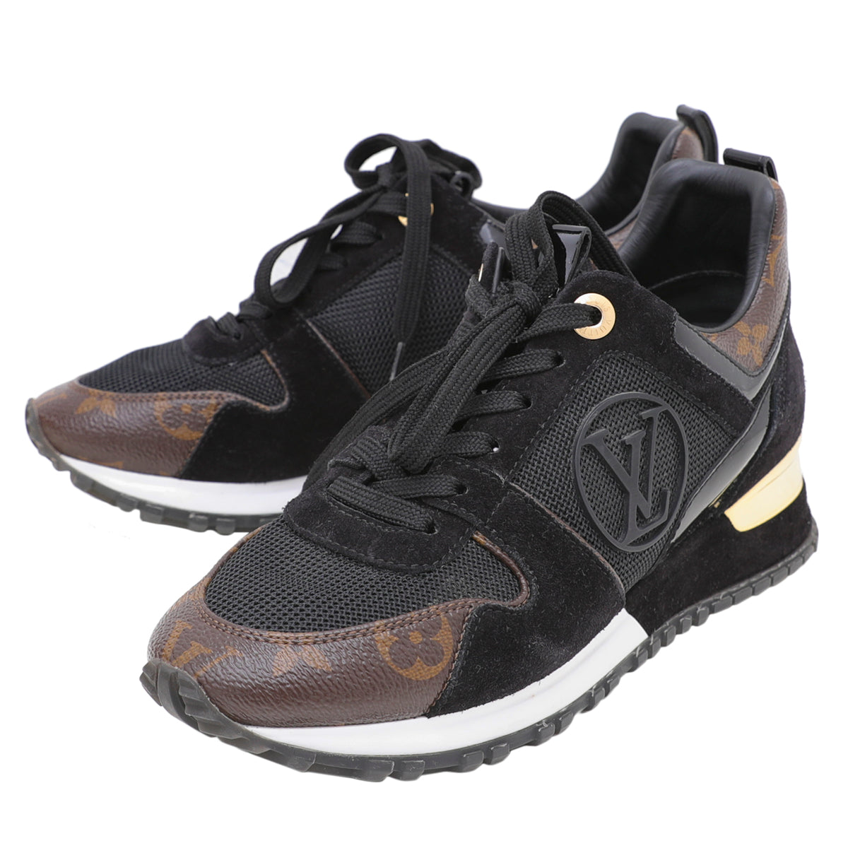 Louis Vuitton Black Monogram Runaway Sneakers-Louis Vuitton-THE CLOSET