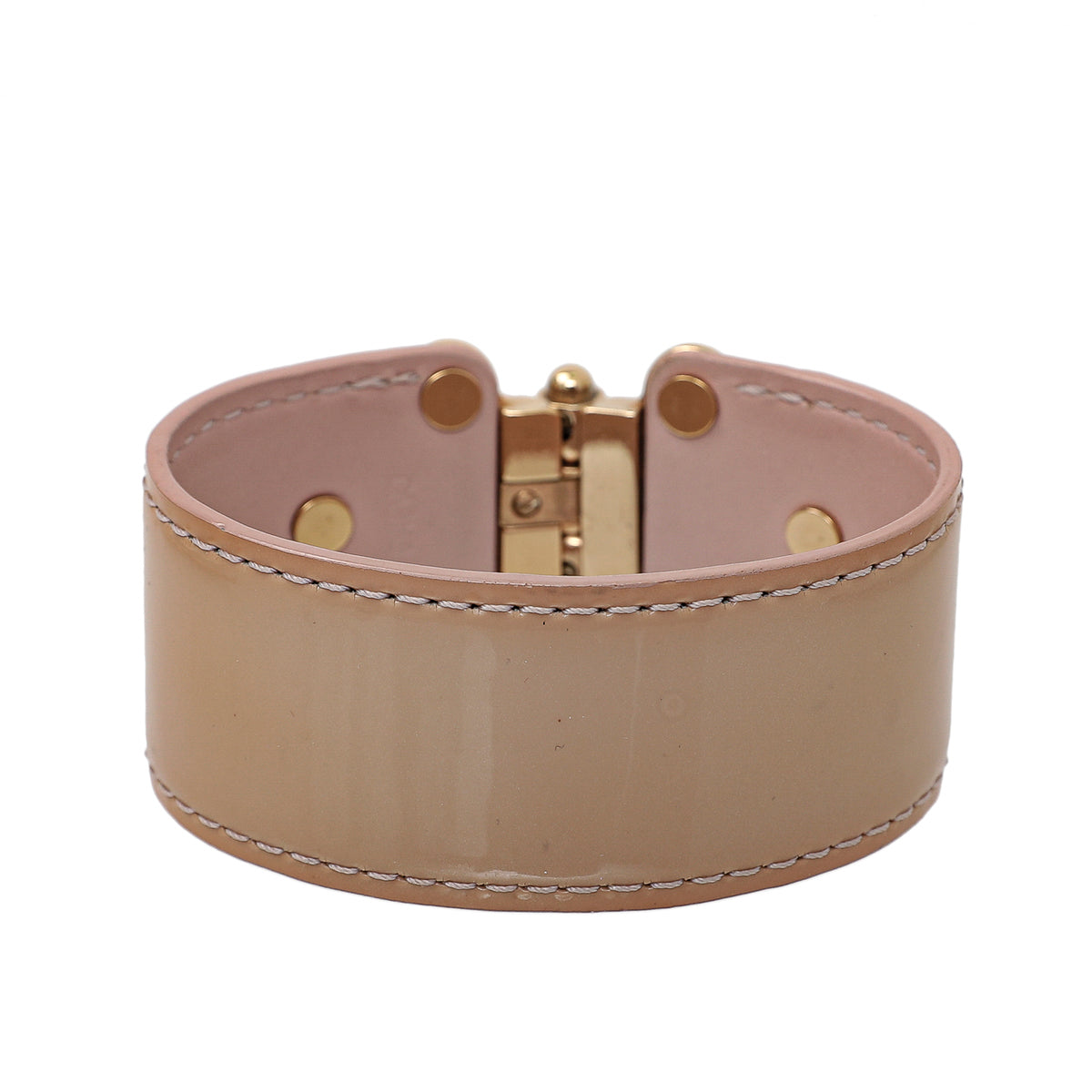 Louis Vuitton Beige Save It Vernis Bracelet 19-Louis Vuitton-THE CLOSET