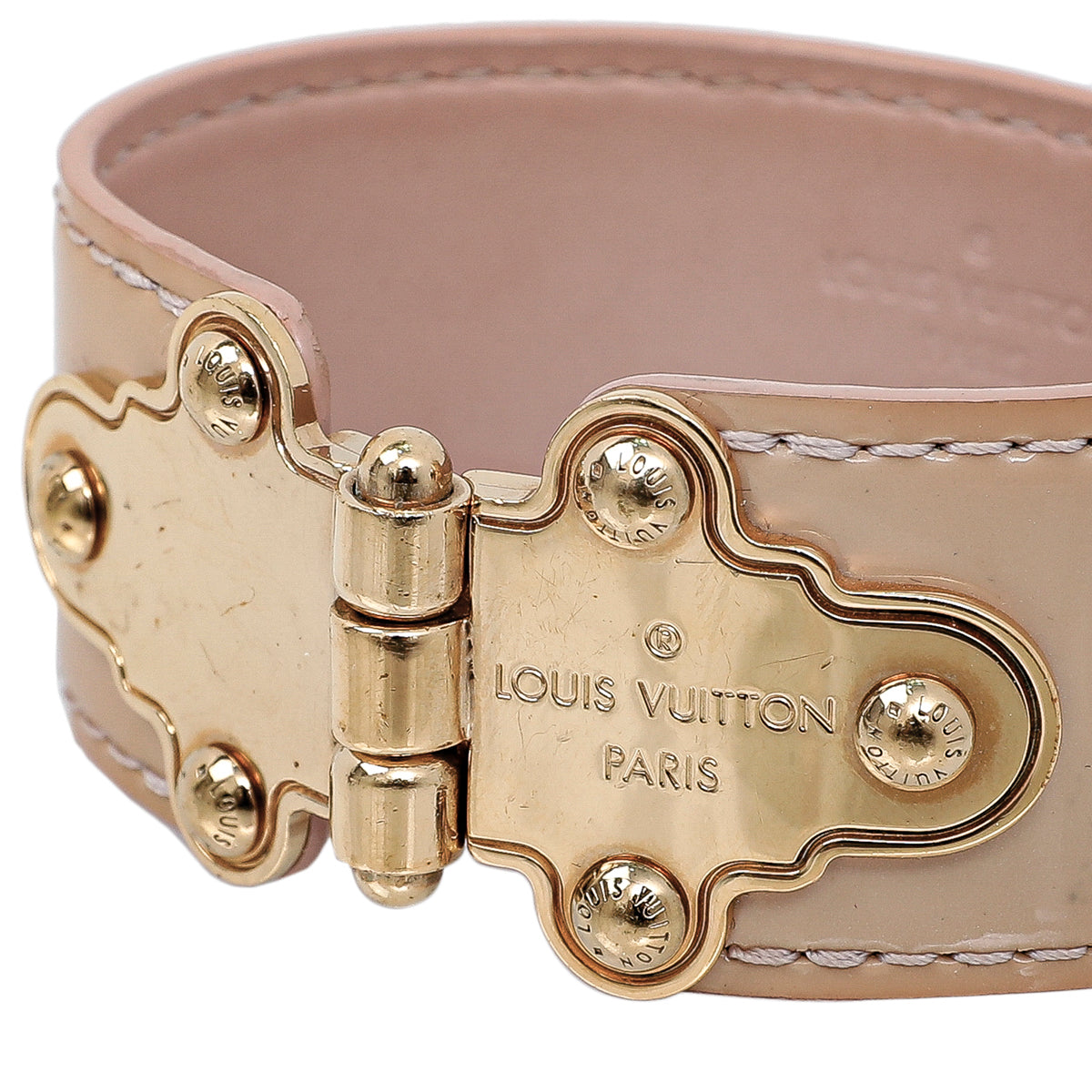 Louis Vuitton Beige Save It Vernis Bracelet 19-Louis Vuitton-THE CLOSET