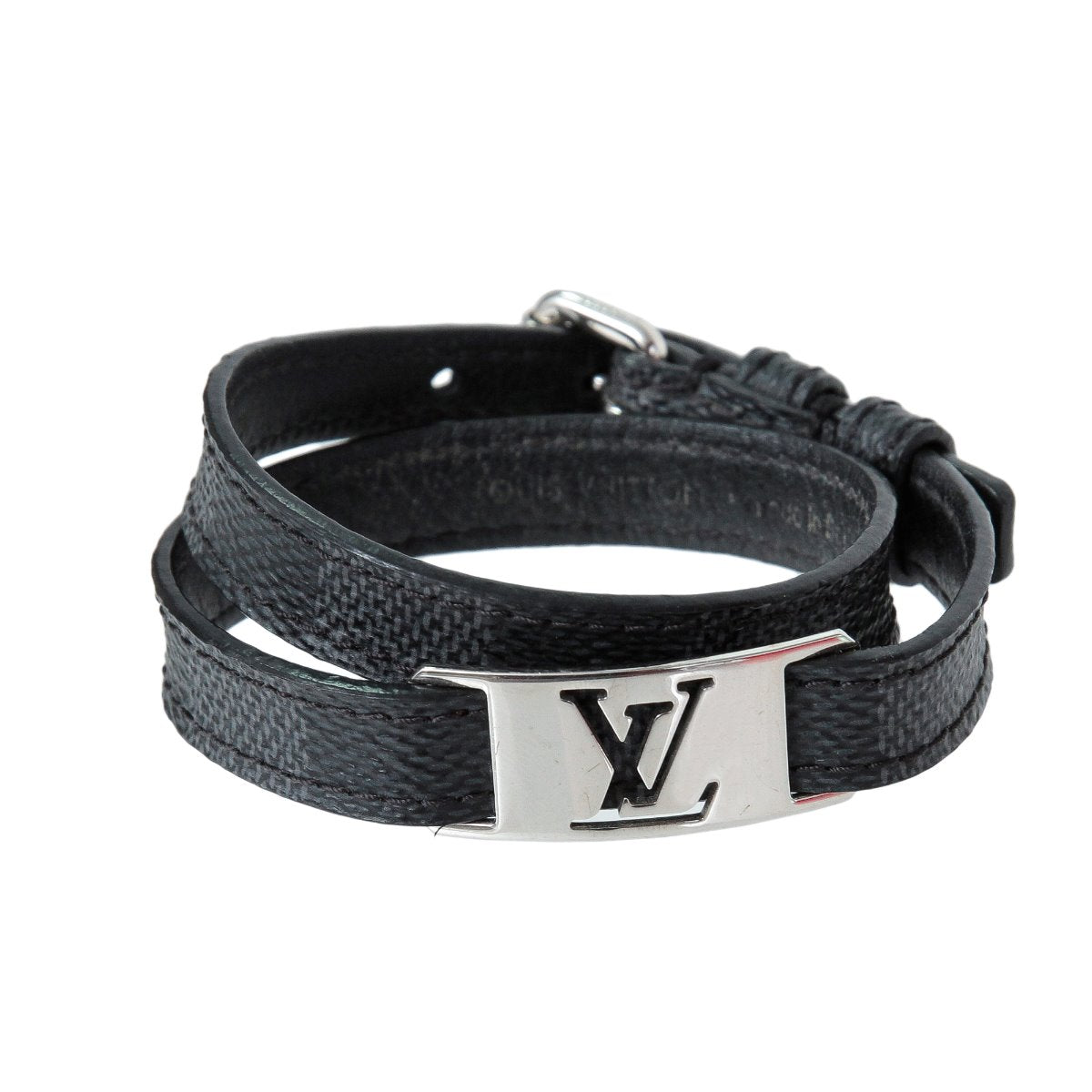 Louis Vuitton Sign It Bracelet in Black, Men's