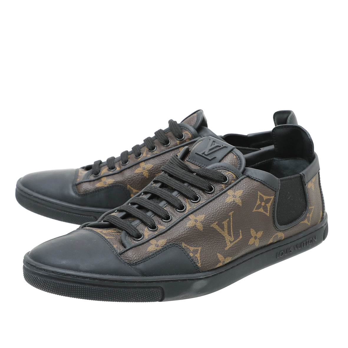 Louis Vuitton Black Monogram Canvas and Leather Low Top Sneakers Size 39  Louis Vuitton | The Luxury Closet