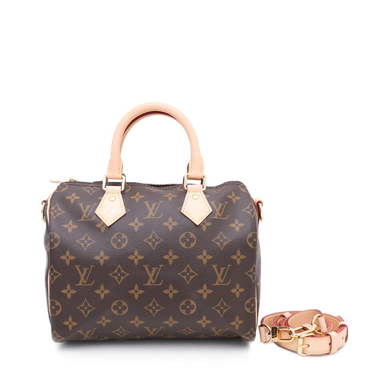 Louis Vuitton Brown Bandouliere Speedy 25 Bag