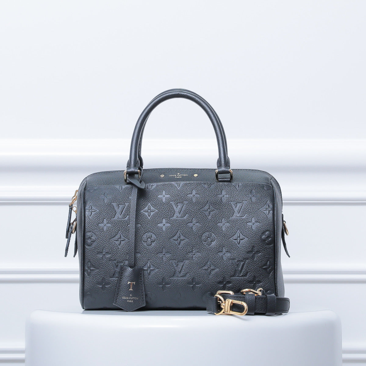 Louis Vuitton Noir Speedy Bandouliere-Louis Vuitton-THE CLOSET