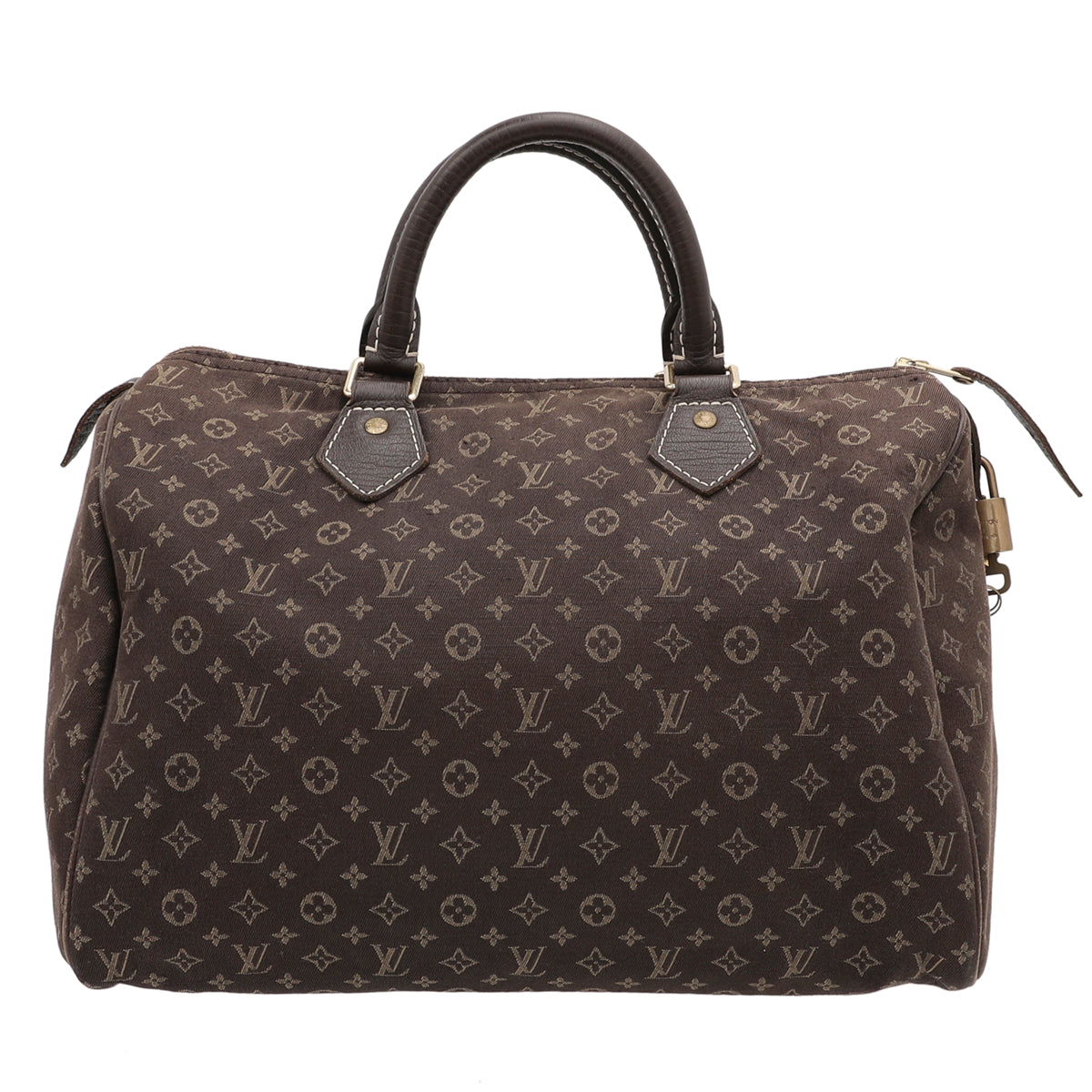 Louis Vuitton Brown Speedy Mini Lin 30 Bag-Louis Vuitton-THE CLOSET