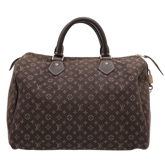 Louis Vuitton Brown Speedy Mini Lin 30 Bag