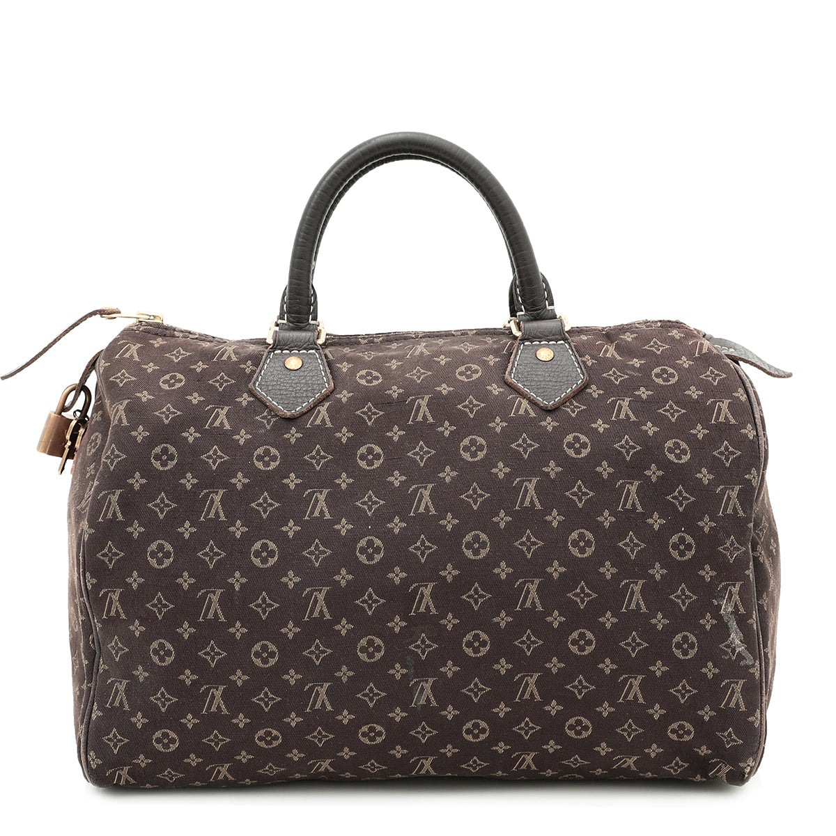 Louis Vuitton Brown Speedy Mini Lin Bag-Louis Vuitton-THE CLOSET