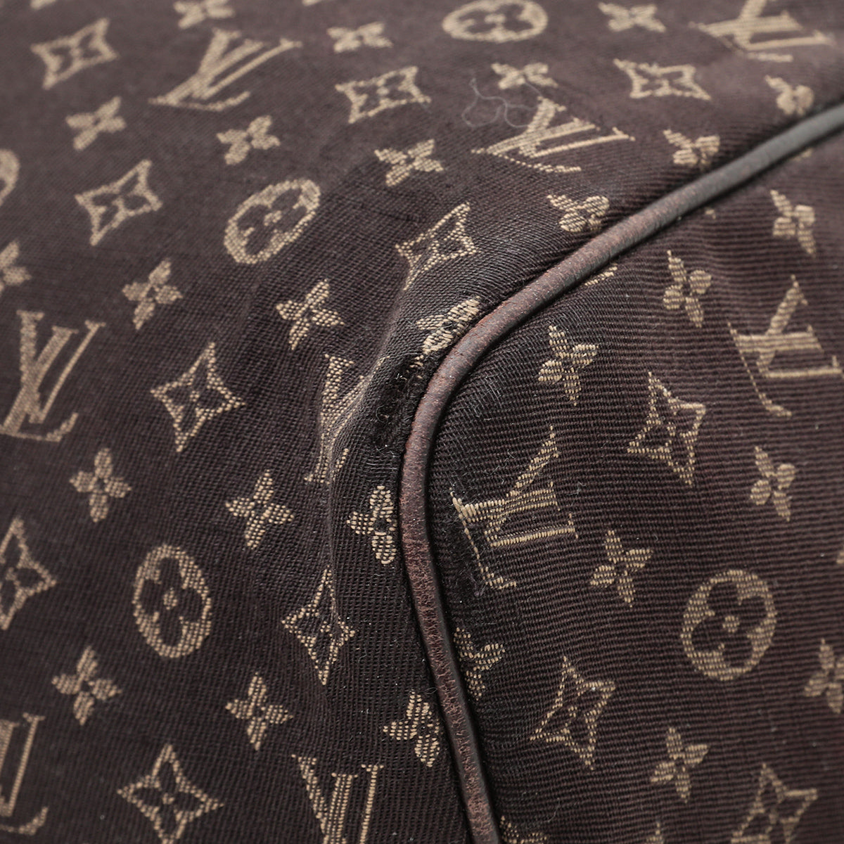 Louis Vuitton Brown Speedy Mini Lin Bag-Louis Vuitton-THE CLOSET