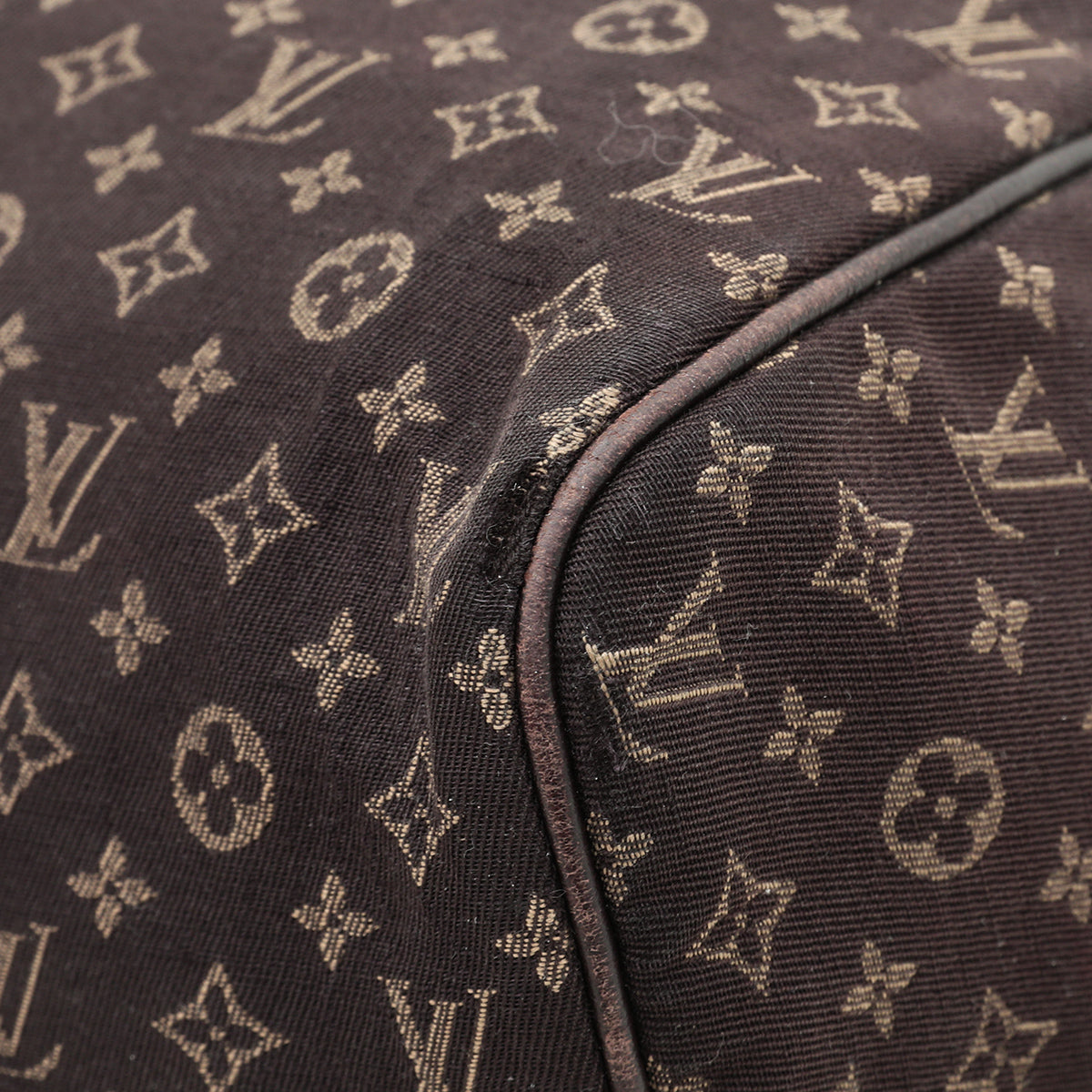 Louis Vuitton Brown Speedy Mini Lin Bag