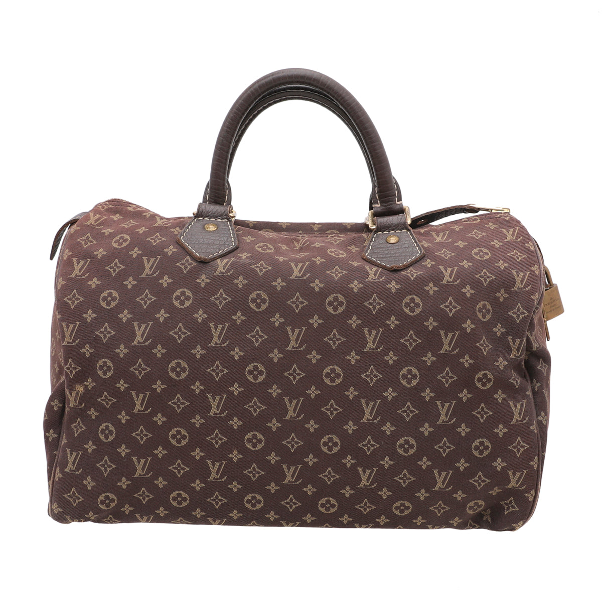Louis Vuitton Brown Speedy Mini Lin Bag-Louis Vuitton-THE CLOSET