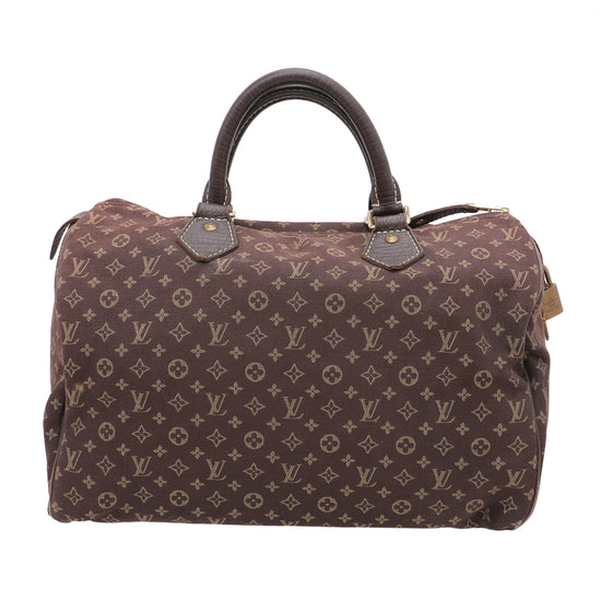 Louis Vuitton Brown Speedy Mini Lin Bag