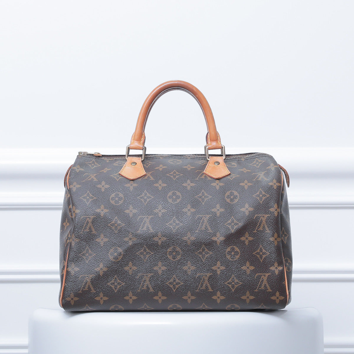 Louis Vuitton Brown Monogram Speedy 30-Louis Vuitton-THE CLOSET