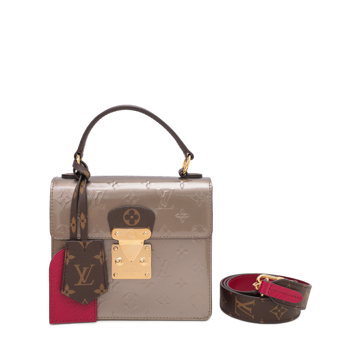 Louis Vuitton Champagne Vernis Spring Street Bag-Louis Vuitton-THE CLOSET