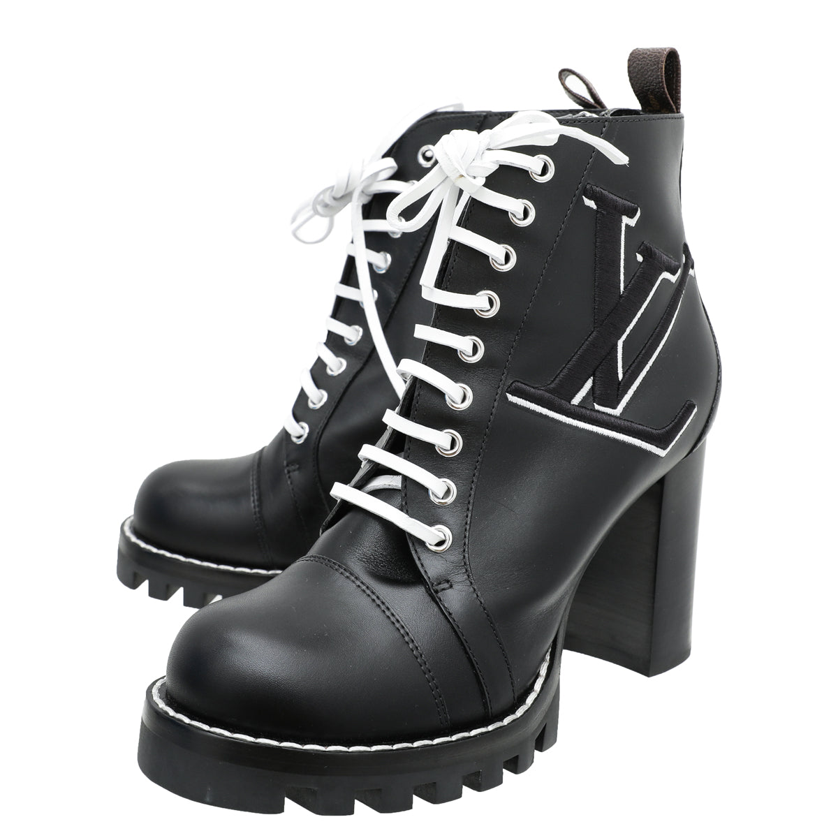 Louis Vuitton Bicolor Star Trail W-Logo Ankle Boots 39.5-Louis Vuitton-THE CLOSET