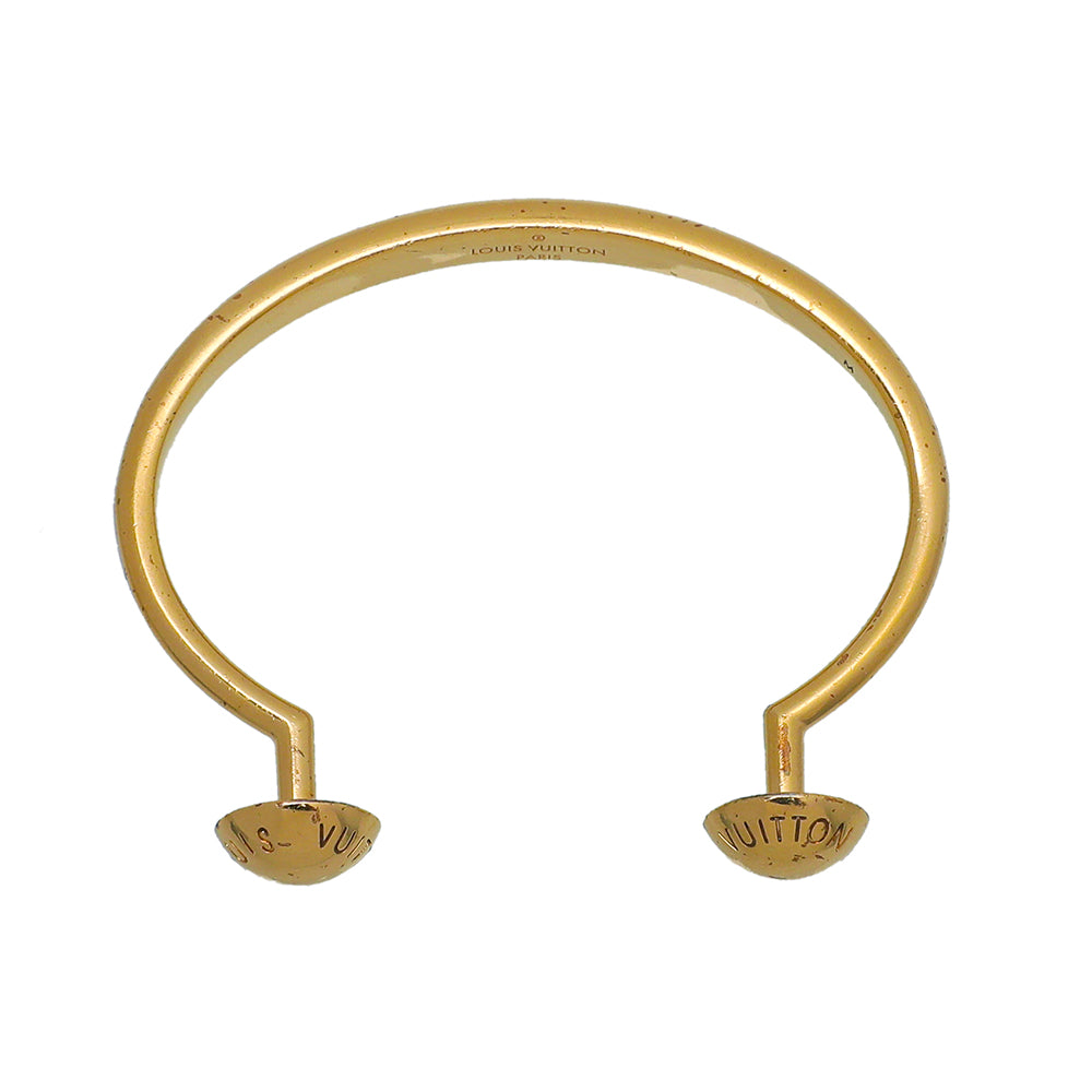 Louis Vuitton Gold Studdy Cuff Bracelet-Louis Vuitton-THE CLOSET