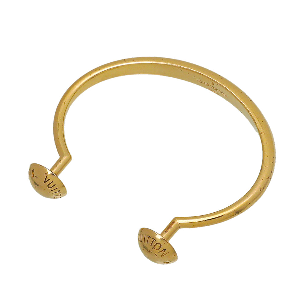 Louis Vuitton Gold Studdy Cuff Bracelet-Louis Vuitton-THE CLOSET