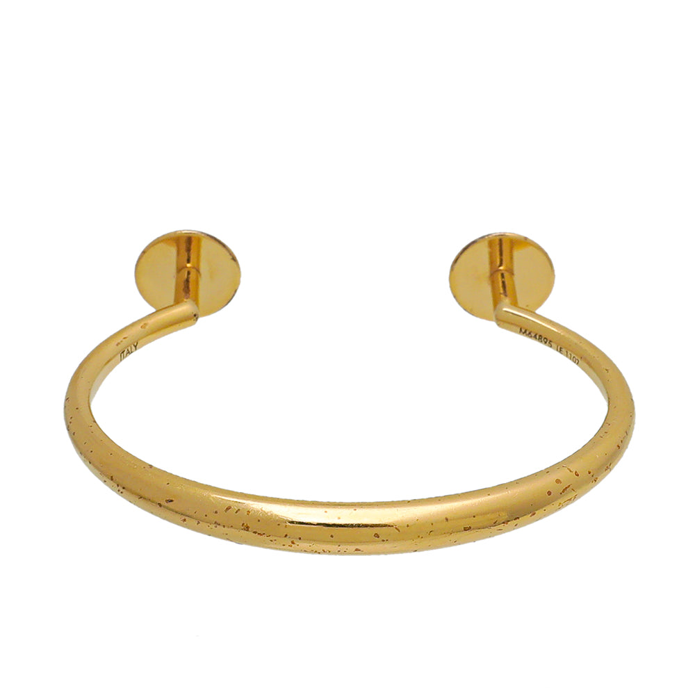 Louis Vuitton Gold Studdy Cuff Bracelet-Louis Vuitton-THE CLOSET