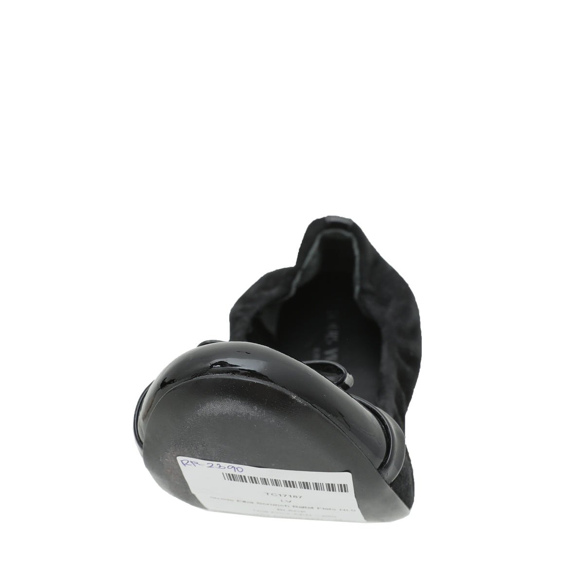 Louis Vuitton Black Suede Elba Scrunch Ballet Flats 38.5-Louis Vuitton-THE CLOSET