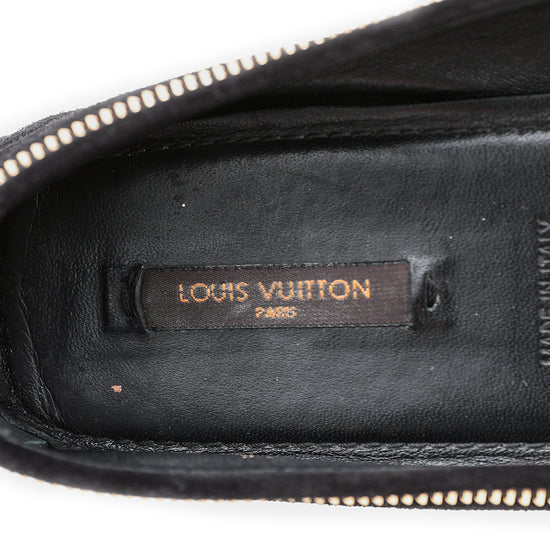 Louis Vuitton Flats Black Deerskin ref.1010400 - Joli Closet