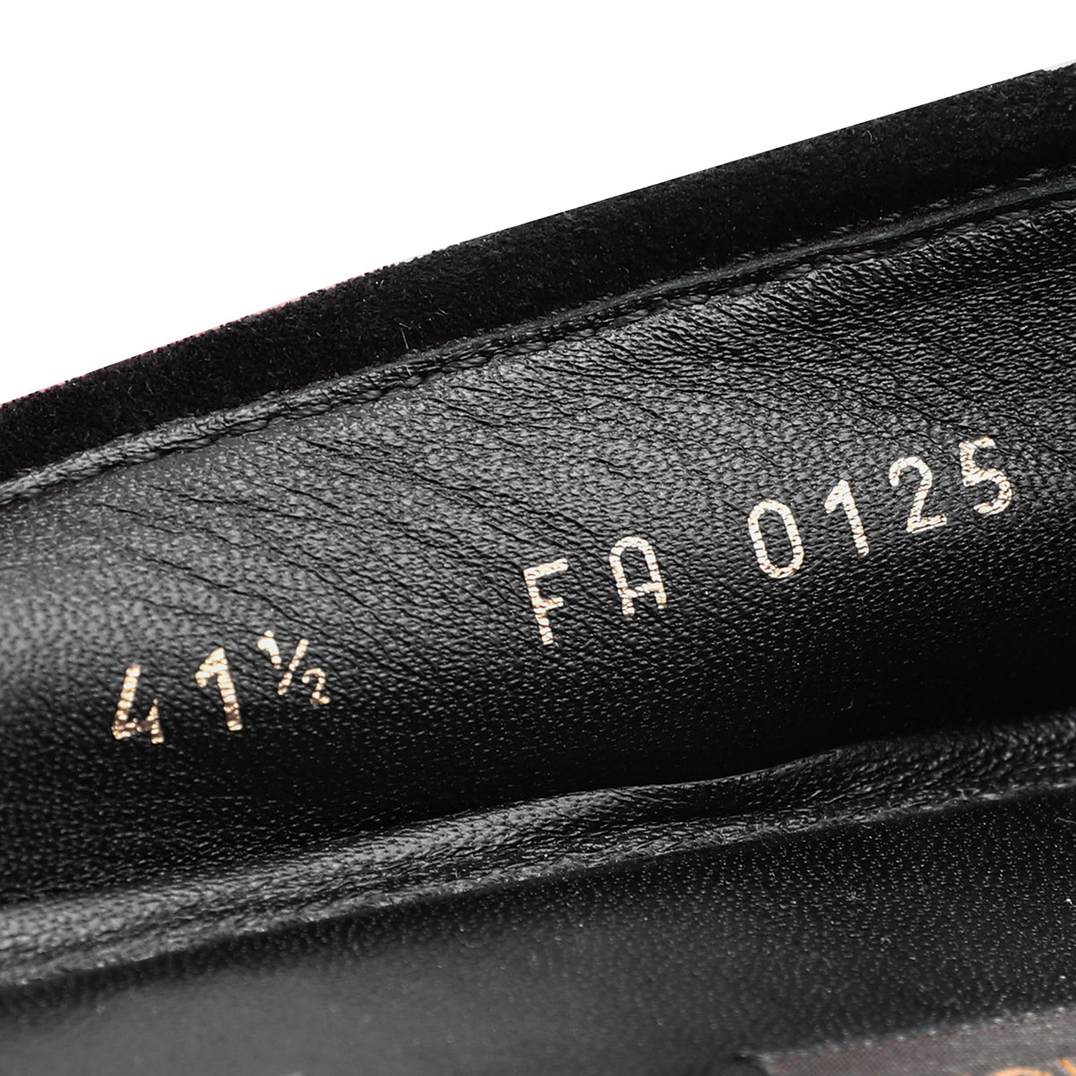 Louis Vuitton Black Suede Oxford Zip Edges Ballerina Flats 41.5-Louis Vuitton-THE CLOSET