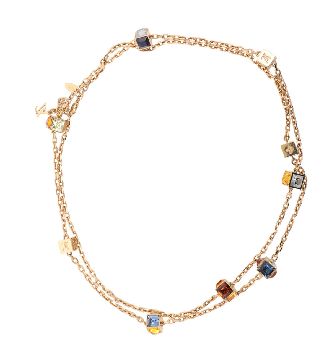 Louis Vuitton Multicolor Swarovski Crystal Gamble Bracelet