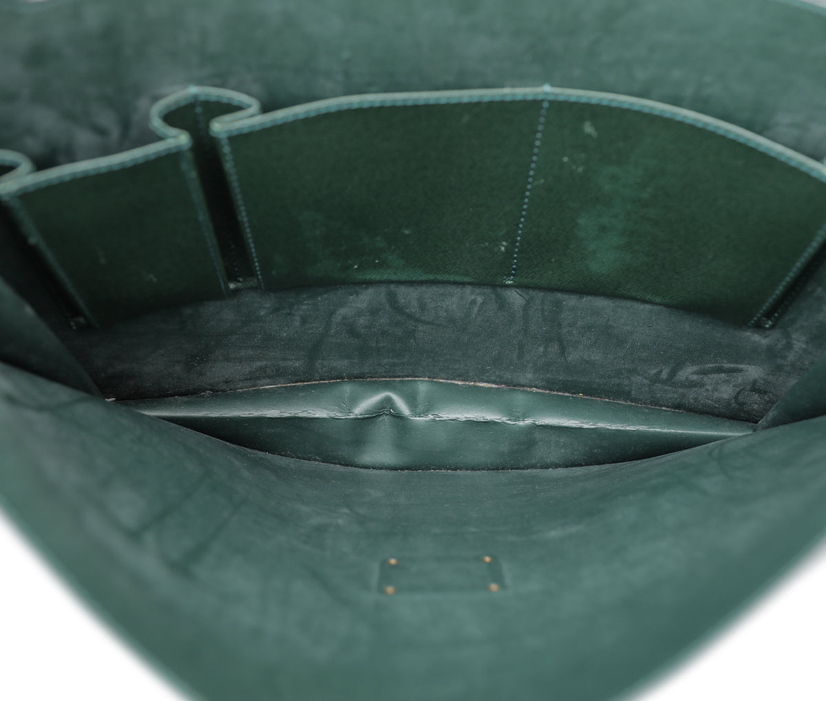 Louis Vuitton Olive Green Taiga Robusto Compartments Briefcase-Louis Vuitton-THE CLOSET