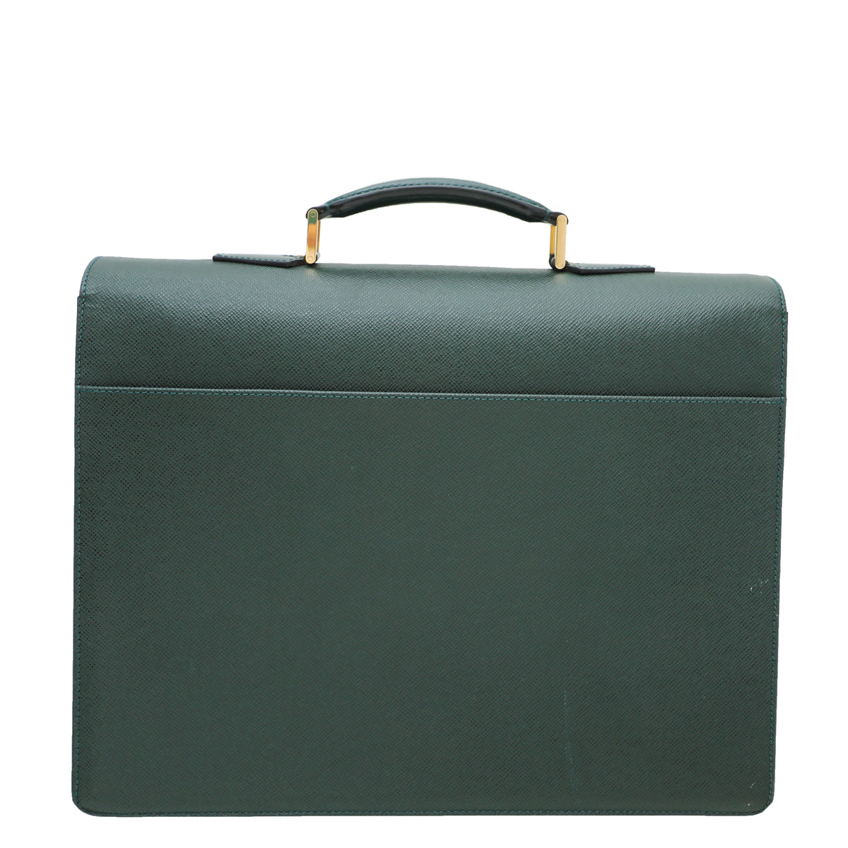 Louis Vuitton Olive Green Taiga Robusto Compartments Briefcase-Louis Vuitton-THE CLOSET