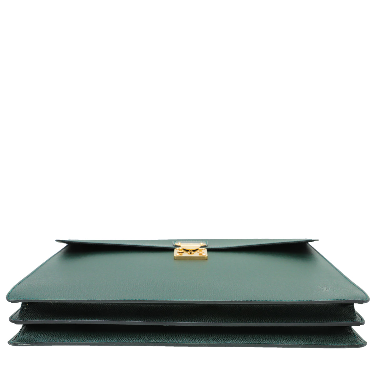 Louis Vuitton Olive Green Taiga Robusto Compartments Briefcase-Louis Vuitton-THE CLOSET