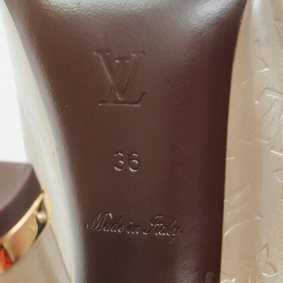 Louis Vuitton Beige Poudre Tamara Slingback 36