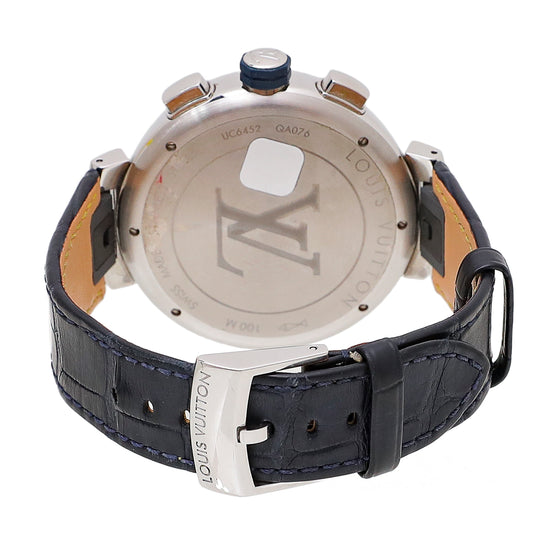 Louis Vuitton Cobalt Tambour Damier Cobalt Chronograph Watch