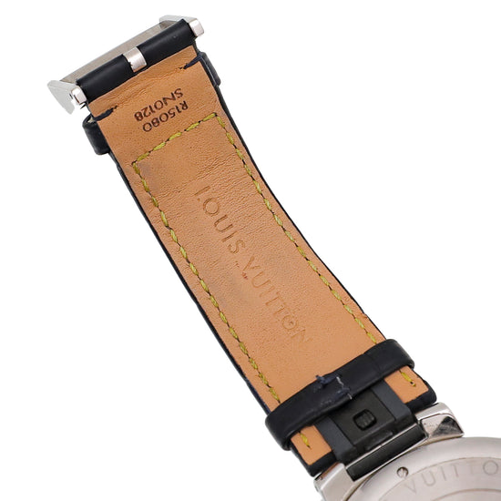 LOUIS VUITTON QA076Z Tambour Otomatic Chronograph Damier Cobalt V Watch  Japan