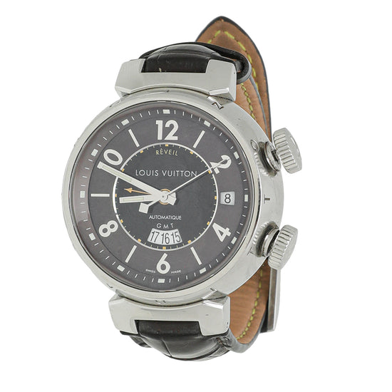 Louis Vuitton Tambour Reveil Alarm GMT Watch Men Used