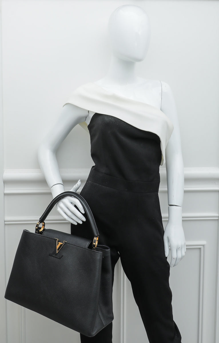 Louis Vuitton Capucines MM Bag Galet  THE PURSE AFFAIR