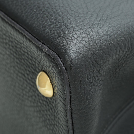 Louis Vuitton Black Taurillon Capucines MM Bag – The Closet