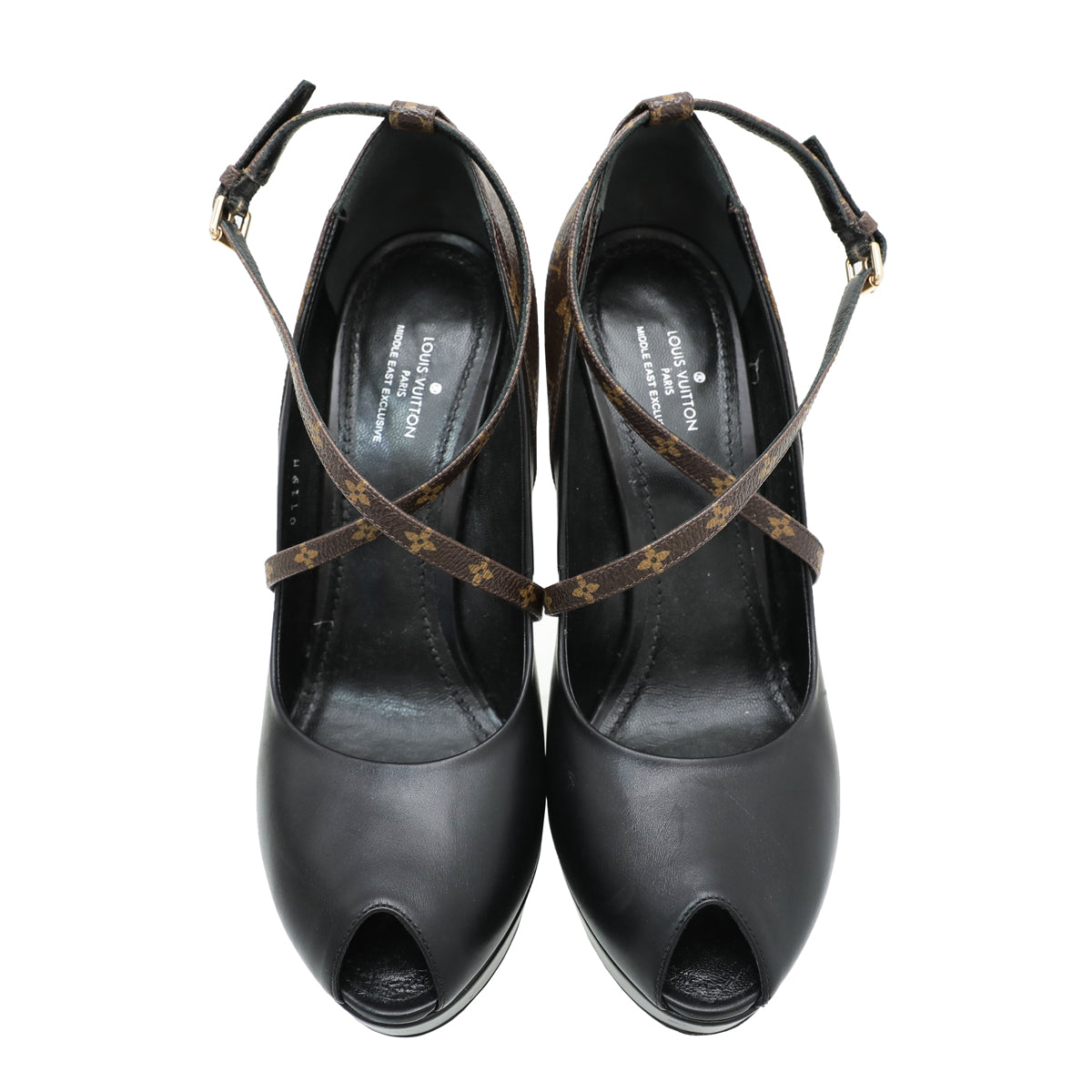 Louis Vuitton Monogram Black Temptation Pump 38.5-Louis Vuitton-THE CLOSET