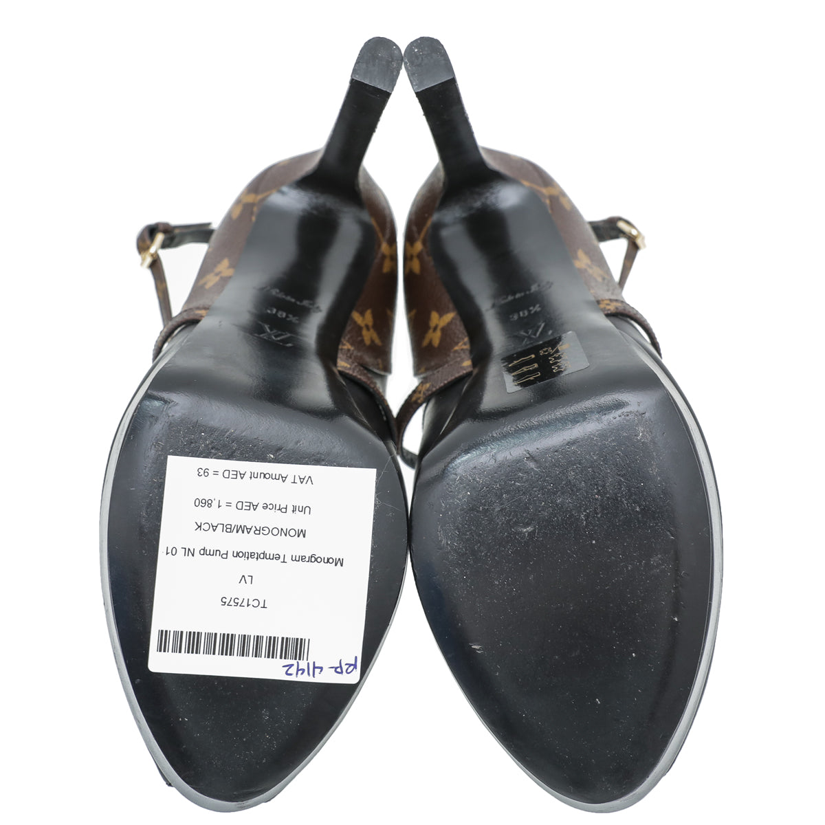 Louis Vuitton Monogram Black Temptation Pump 38.5-Louis Vuitton-THE CLOSET