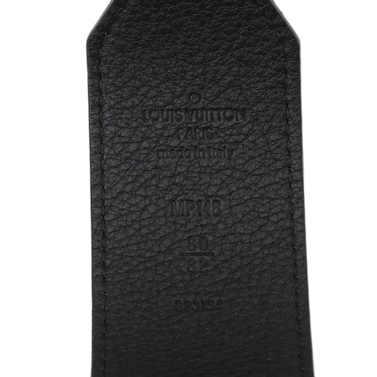 Louis Vuitton Black Tie The Knot Eyelets Belt 32