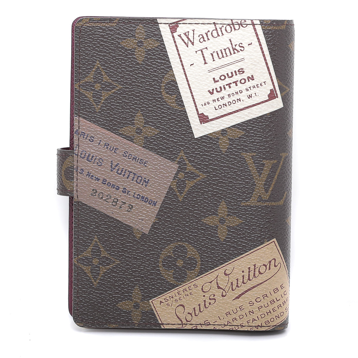 Louis Vuitton Brown Trunks and Bags Agenda Cover Small