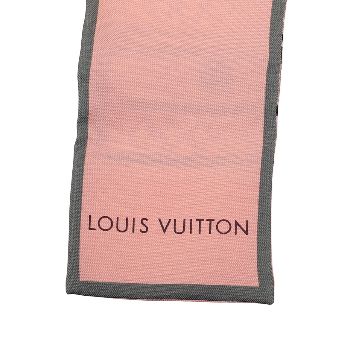 Louis Vuitton Rose Poudre Trunks Print Bandeau Scarf-Louis Vuitton-THE CLOSET
