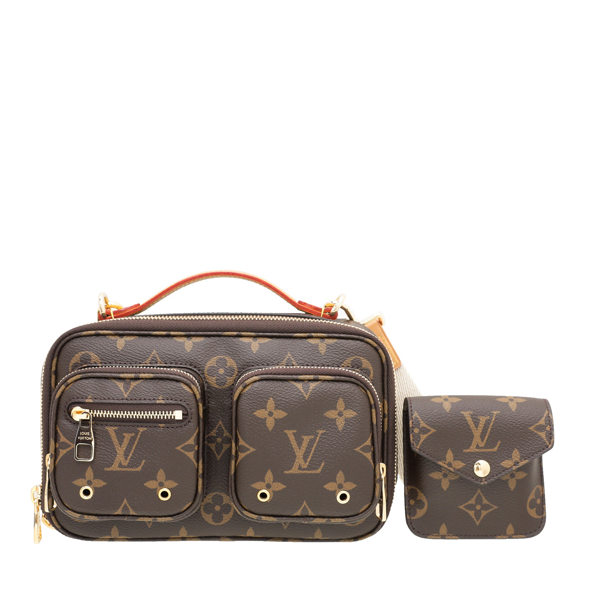Louis Vuitton Brown Monogram Utility Crossbody Bag-Louis Vuitton-THE CLOSET